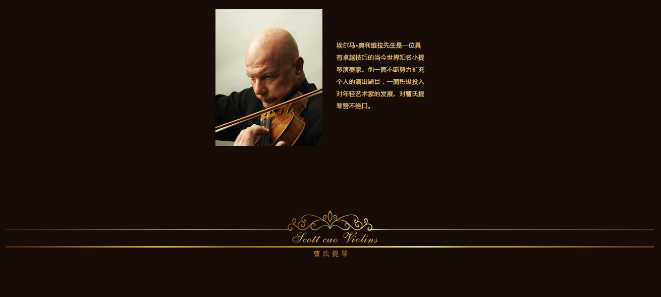 小提琴演奏家——埃尔马 奥利维拉 小提琴演奏家——埃尔马 奥利维拉