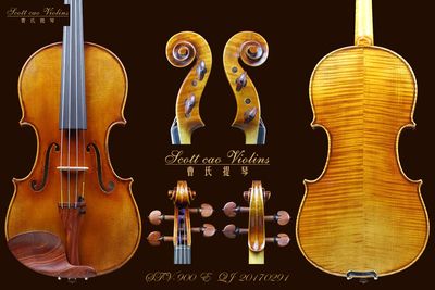 （已售）STV -900  Copy of Scarampella 1890 { QJ 20170291 } 演奏级小提琴+收藏证书+终生保养
