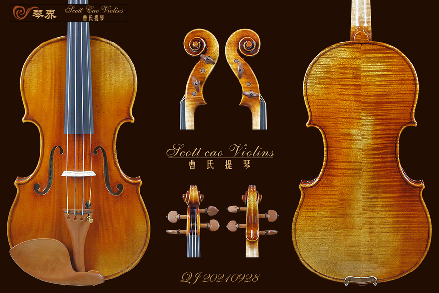 STV-900 Copy of Kreisler 1730 { QJ 20210928 } 演奏级小提琴+收藏证书+终生保养