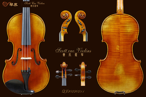 （已售）STV-850 Copy of Cannon 1743 { QJ 20220211 } 演奏级小提琴+收藏证书+终生保养