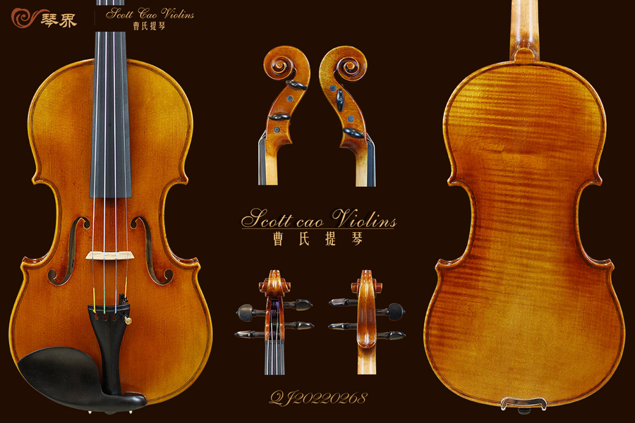 （已售）STV-750E Copy of Cremonese 1715 { QJ 20220268 } 专业级小提琴+收藏证书+终生保养